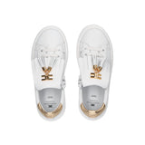 Elisabetta Franchi La Mia Bambina Sneakers Bianca/Oro per Bambine