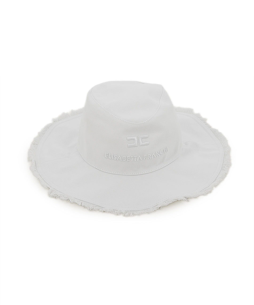 Elisabetta Franchi La Mia Bambina Cappello Bucket Hat Bianco per Bambine