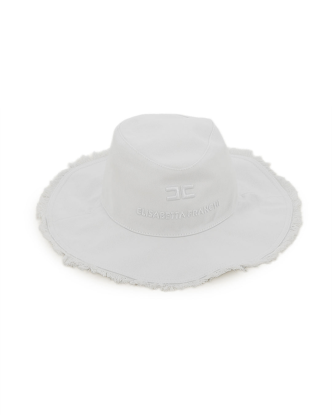 Elisabetta Franchi La Mia Bambina Cappello Bucket Hat Bianco per Bambine