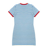 Max & Co Kids Abito Azzurro/Rosso a Righe per Bambine