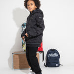 Blauer Kids Giubbino Nero Nastrato per Bambini
