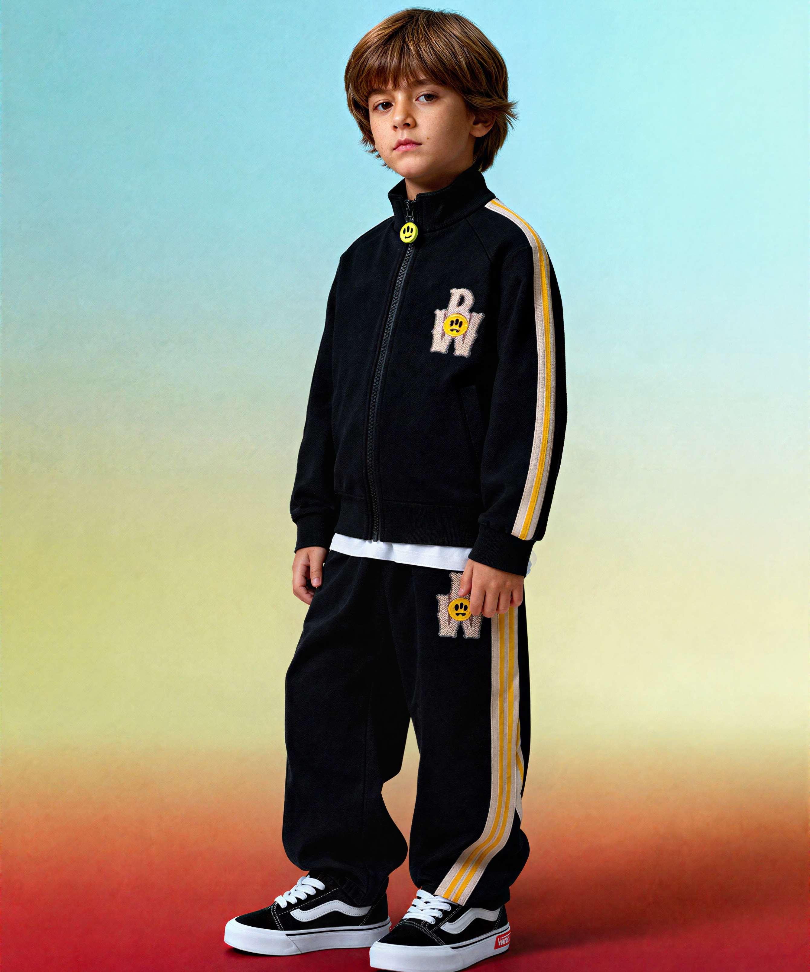 Barrow Kids Pantalone Nero Tuta per Bambini