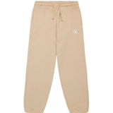 Diesel Kids Pantaloni in Felpa Beige con Logo Oval D per Bambini