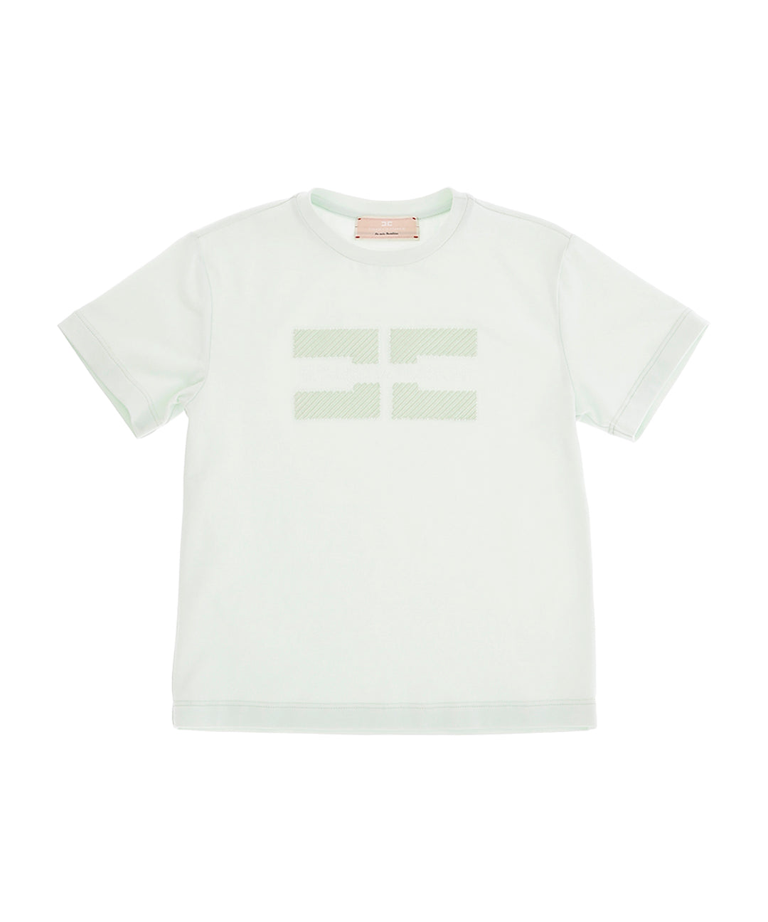Elisabetta Franchi La Mia Bambina T-shirt con Ricamo Menta per Bambine