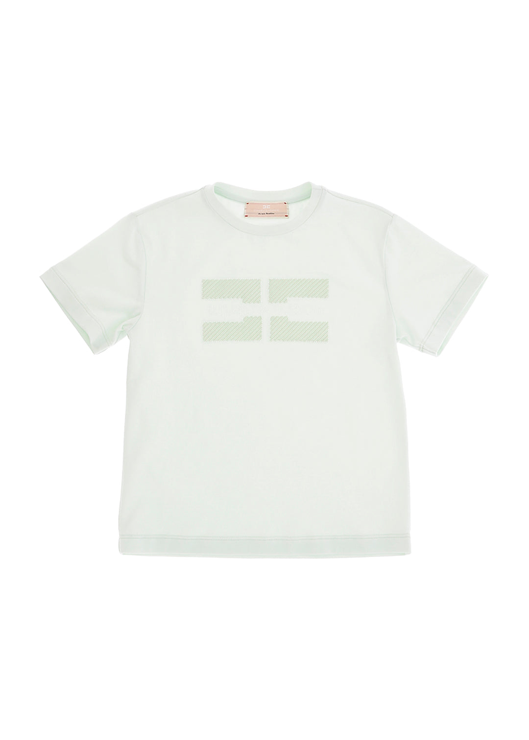 Elisabetta Franchi La Mia Bambina T-shirt con Ricamo Menta per Bambine