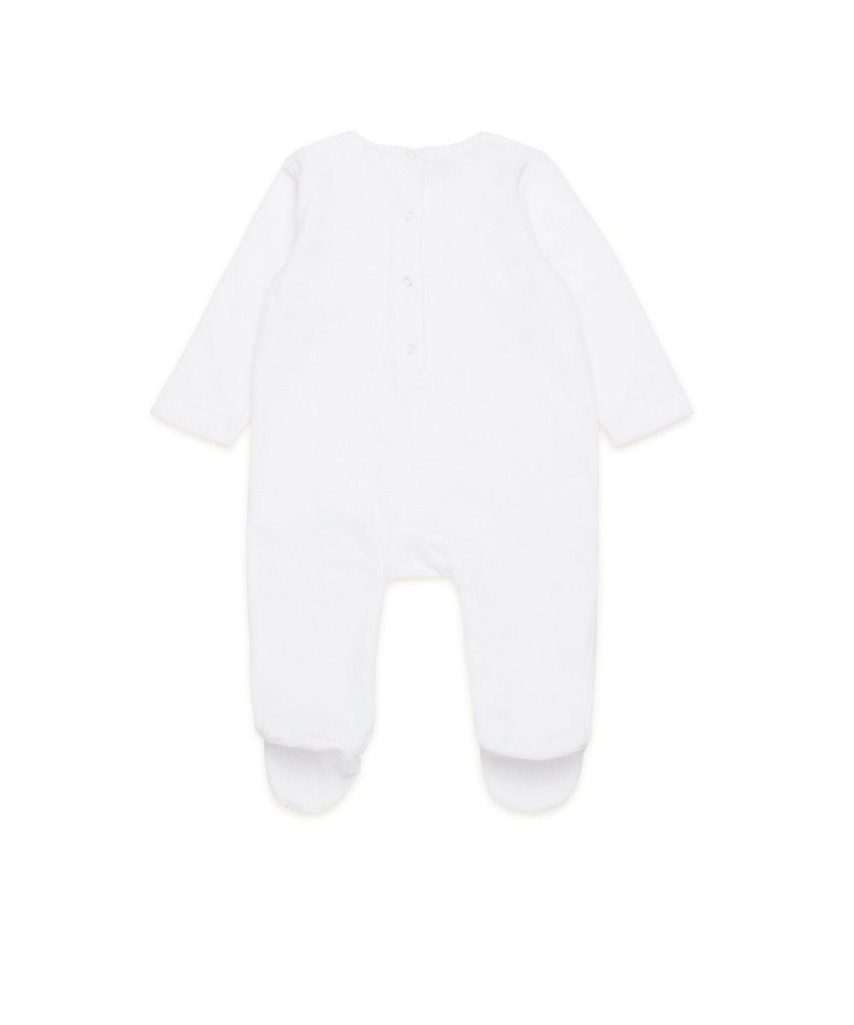 Dsquared2 Kids Tutina Bianca con Stampa ICON per Neonati (retro)