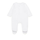 Dsquared2 Kids Tutina Bianca con Stampa ICON per Neonati (retro)