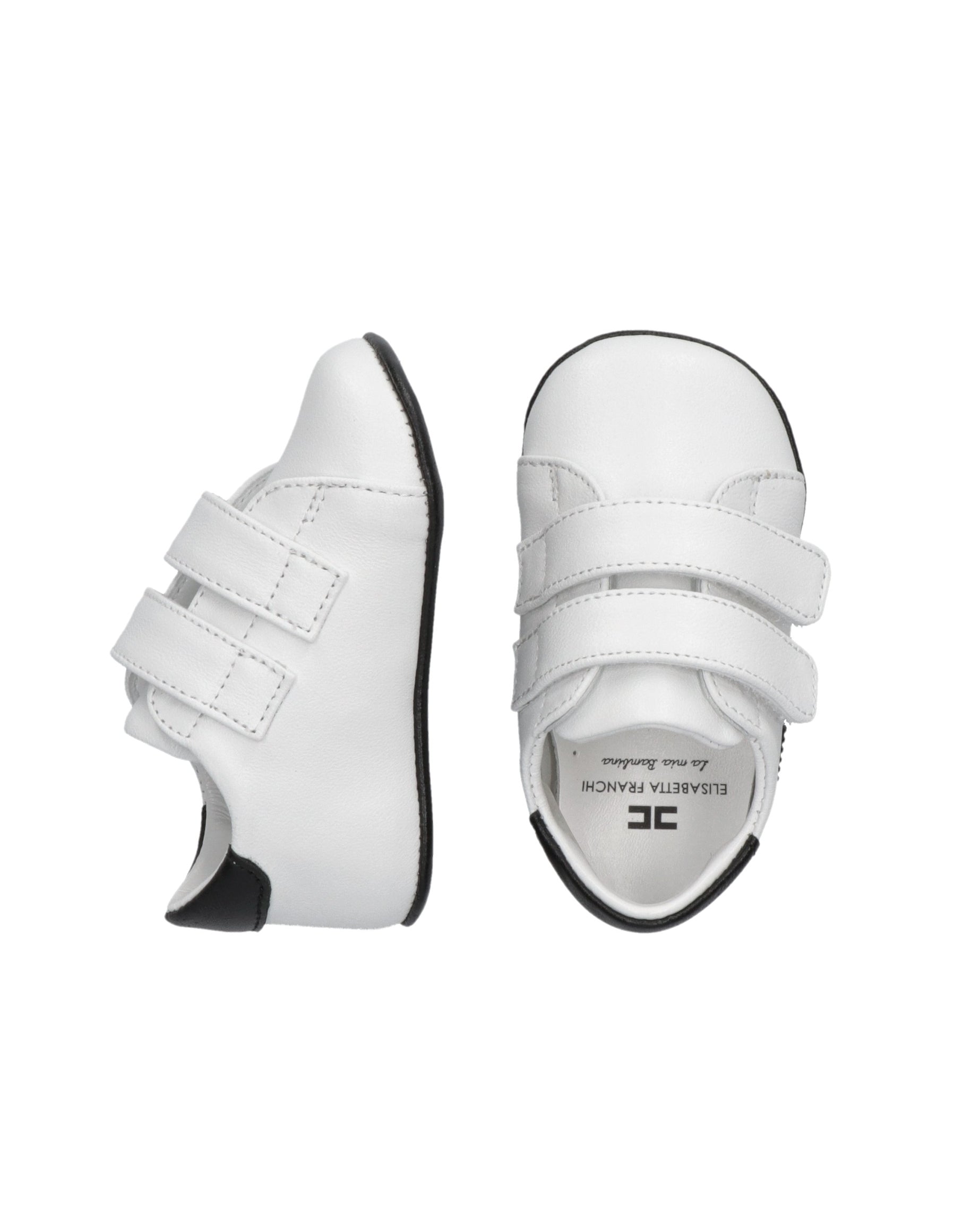 Elisabetta Franchi La Mia Bambina Sneaker Culla Bianco/nero per Neonate