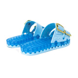 Sensi Kids Flamingo Sandalo Celeste Doppia Fascia per Bambini (retro)