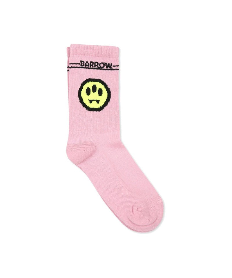 Barrow Kids Calzini Rosa con Stampa Smile