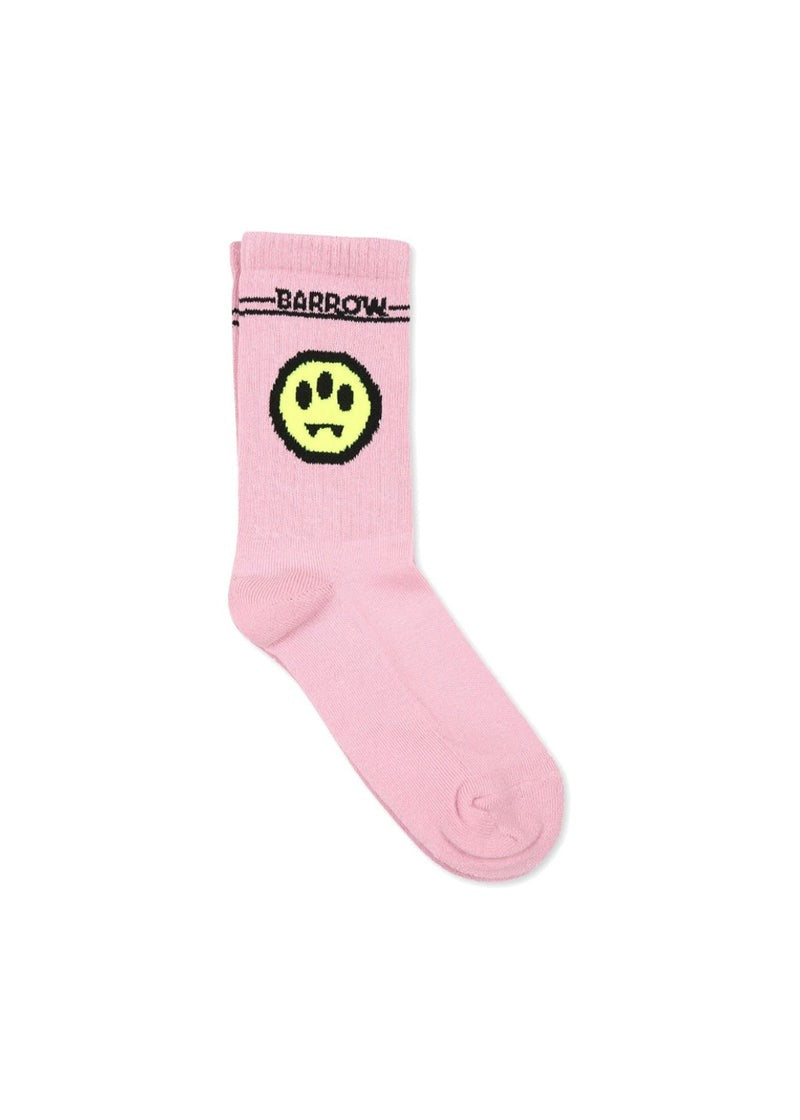 Barrow Kids Calzini Rosa con Stampa Smile