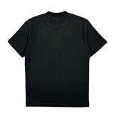 Marcelo Burlon County of Milan Kids T-Shirt Nera Design Strass per Bambine