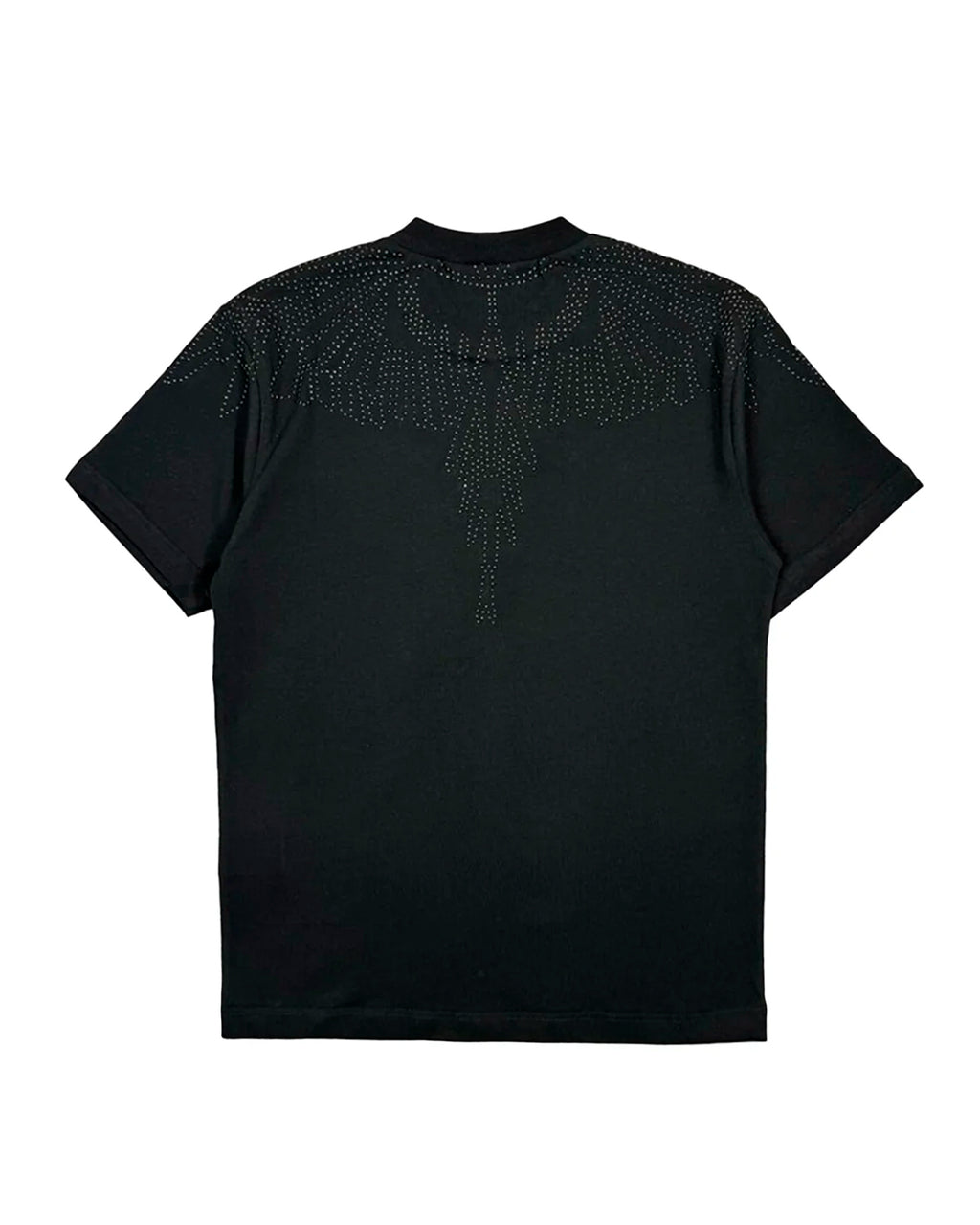 Marcelo Burlon County of Milan Kids T-Shirt Nera Design Strass per Bambine