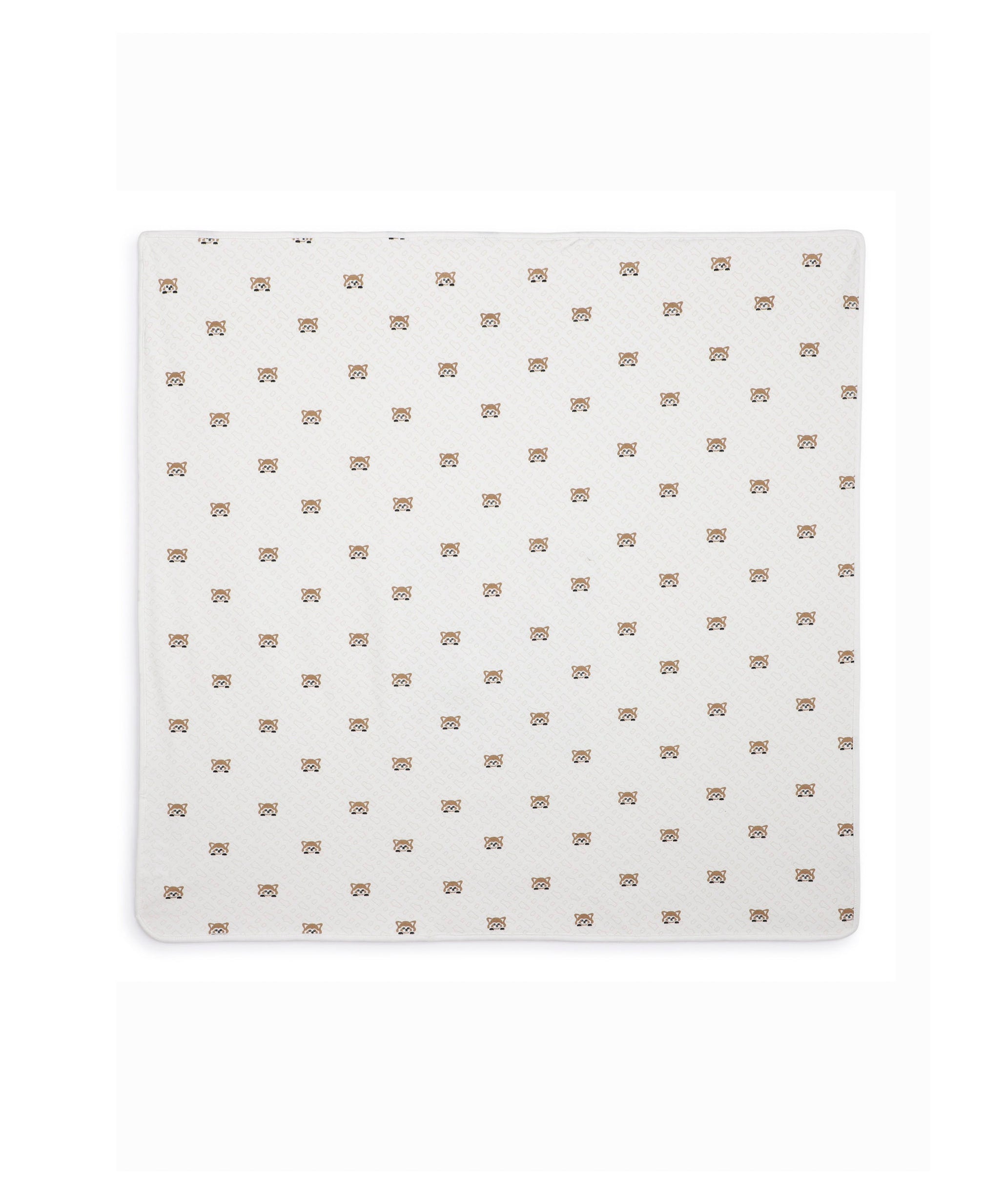 Boss Kids Coperta Bianca con Ricamo e Stampa per Neonati  (retro)