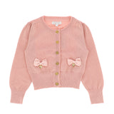 Angel's face Cardigan Rosa con Fiocchi per Bambine