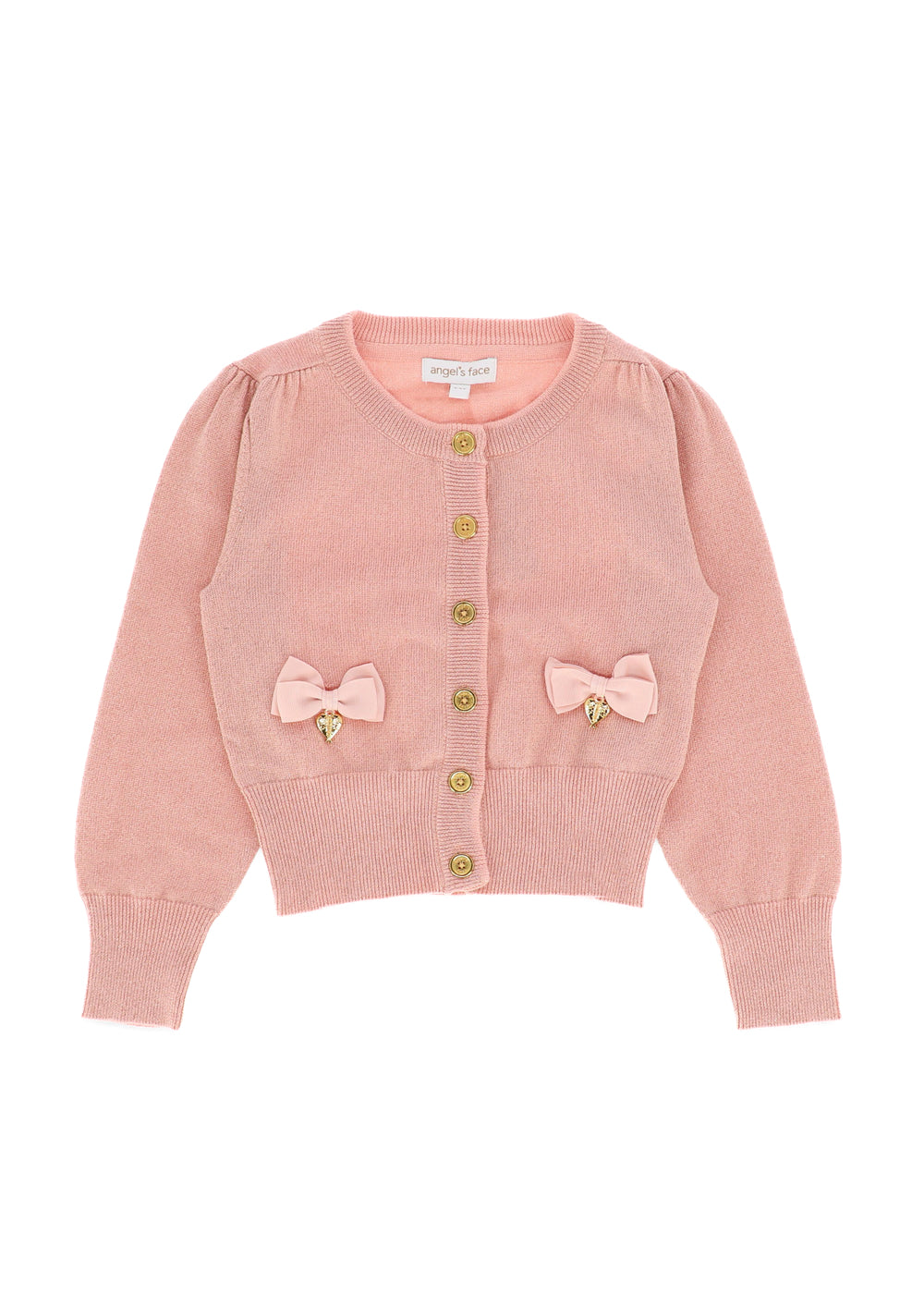 Angel's face Cardigan Rosa con Fiocchi per Bambine