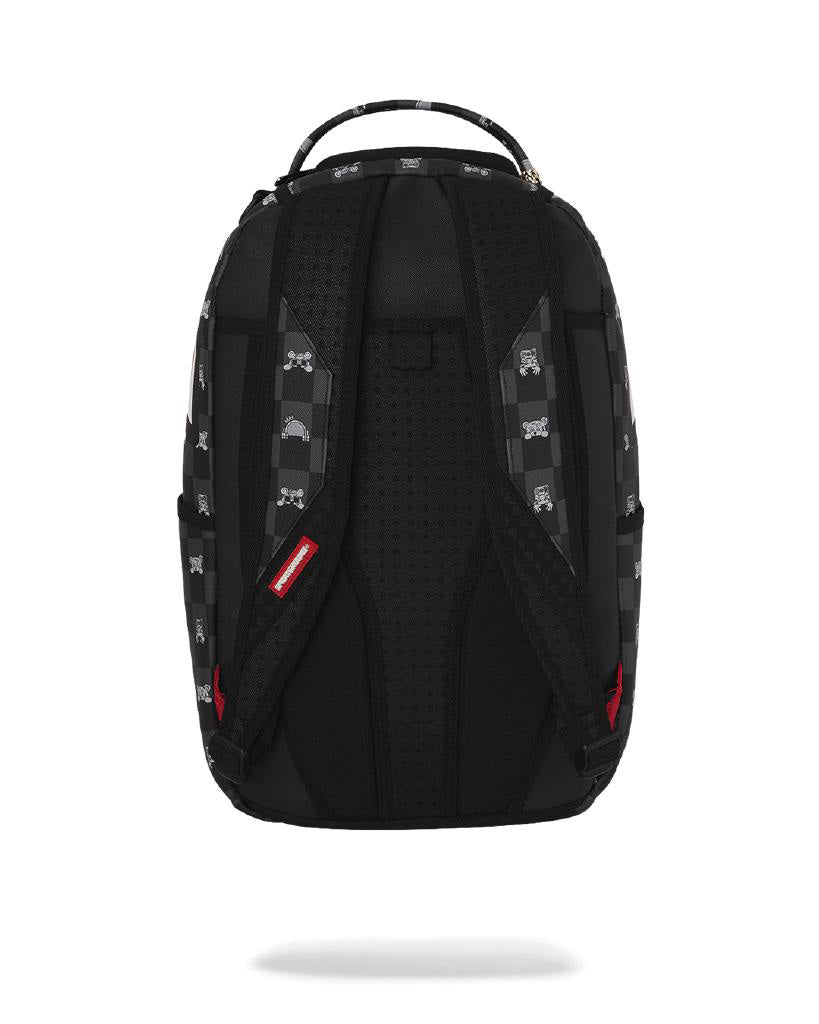 Sprayground Kids Zaino Nero Fantasia Multicolor con Logo Unisex