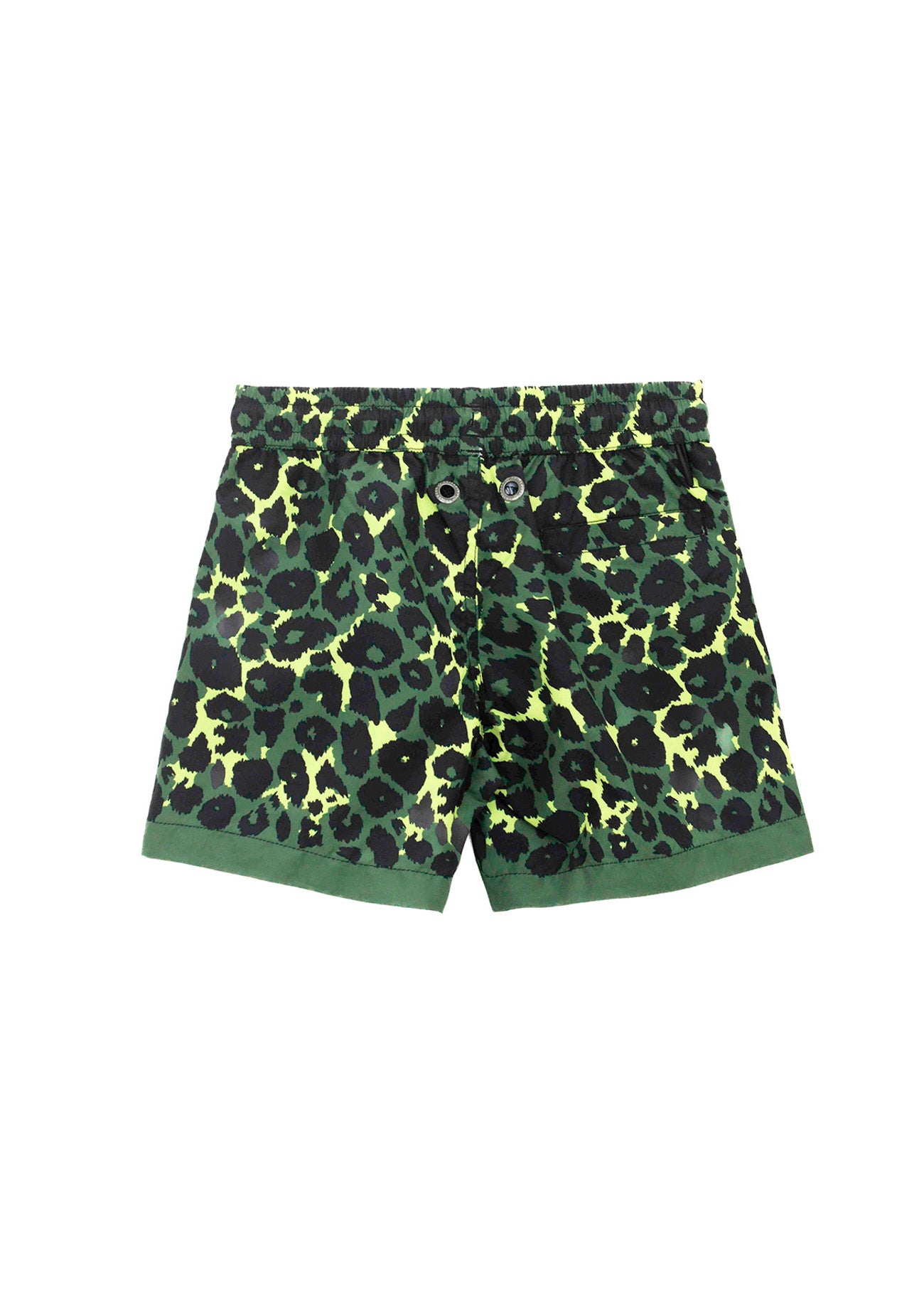 4GIVENESS Costume Boxer Fantasia Maculata Verde per Bambini (retro)