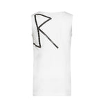 John Richmond Kids Canotta Bianco con Borchie per Bambini