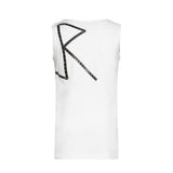 John Richmond Kids Canotta Bianco con Borchie per Bambini