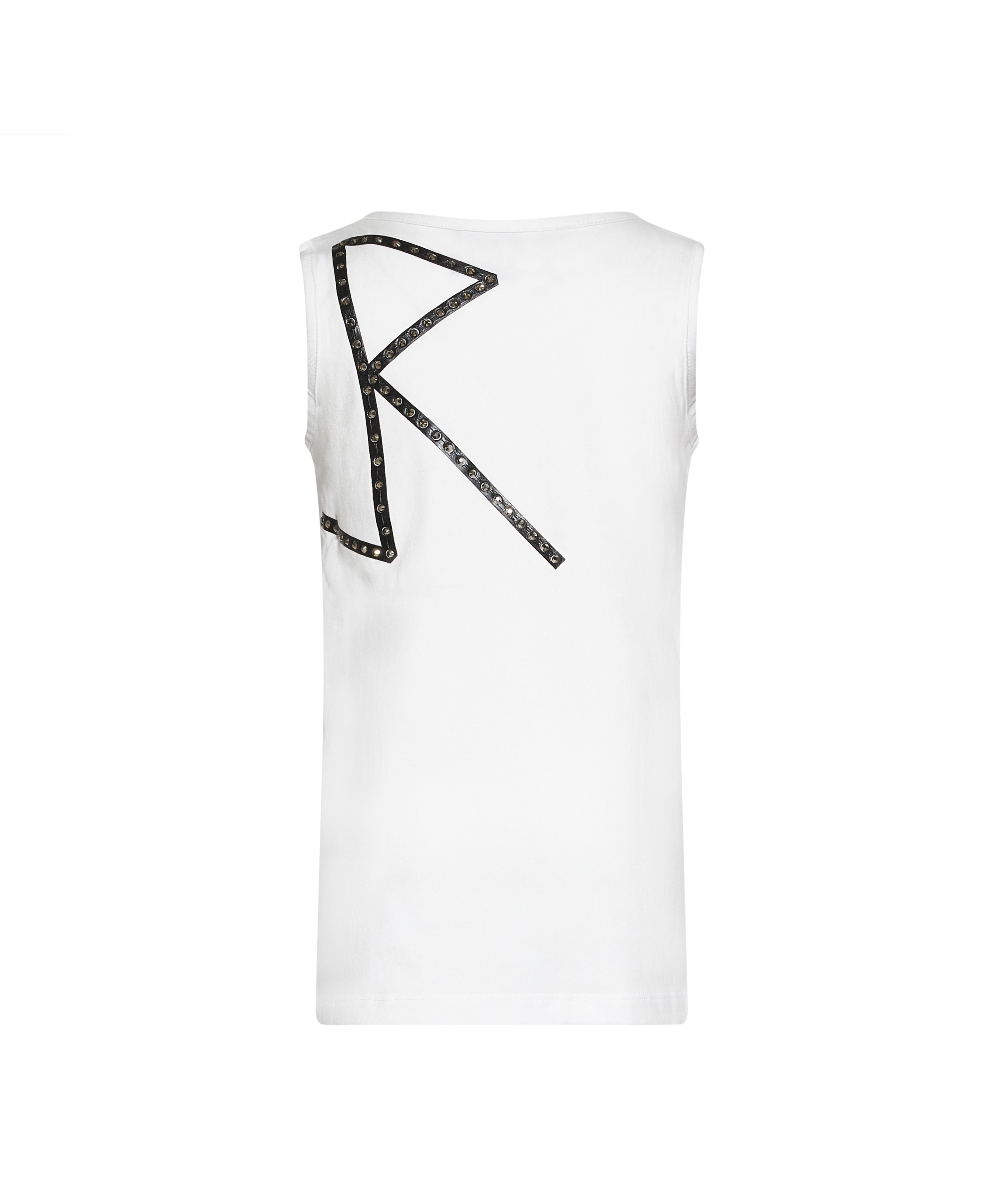 John Richmond Kids Canotta Bianco con Borchie per Bambini