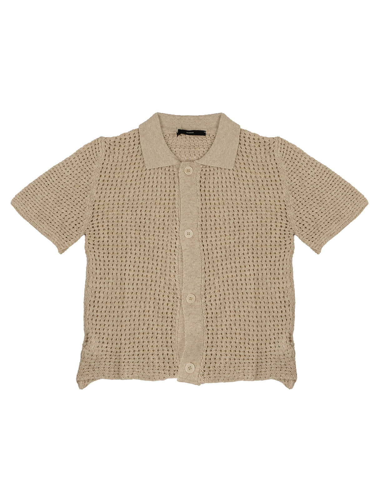 I'M Brian Kids Polo Camicia Traforata Panna per Bambini