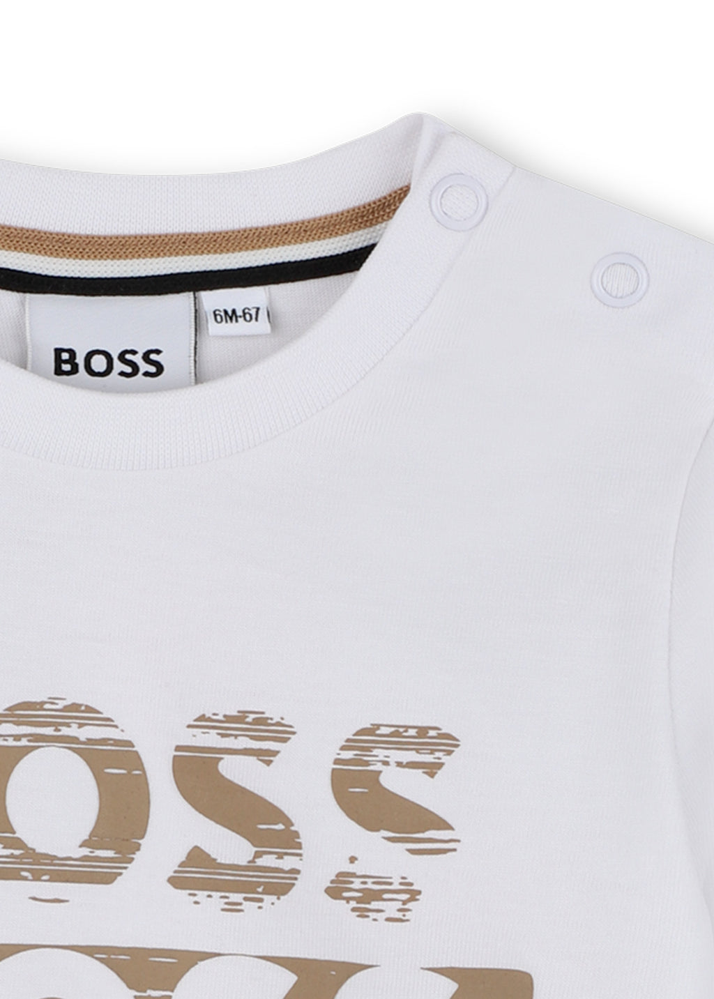 Boss Kids T-shirt M/L  Bianca per Neonati