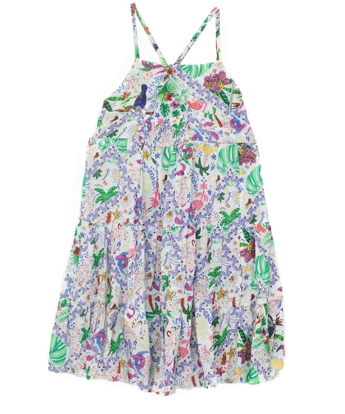 4GIVNESS Copricostume Abito Multicolor per Bambine (retro)