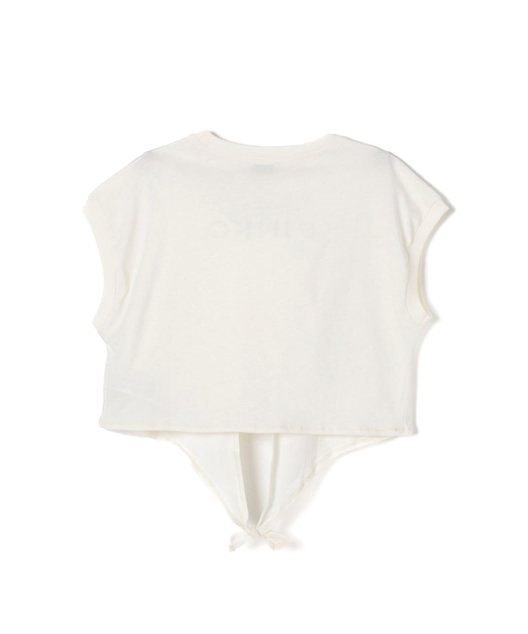 Pinko Kids T-shirt Crop con Borchie Bianco/Argento per Bambine