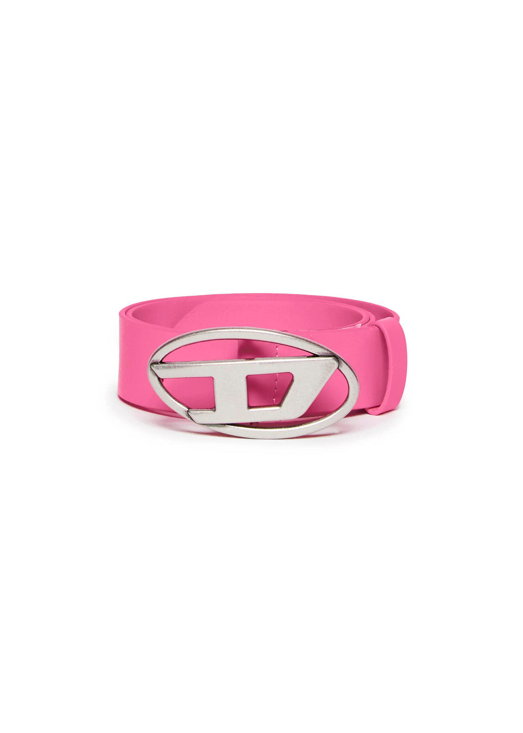 Diesel Kids Fuchsia Leather Belt with Oval D Logo