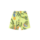Roberto Cavalli Kids Bermuda Verde Lime a Fantasia per Neonati