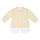 Deolinda Kids Completo Paglierino e Bianco per Neonate