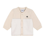 BOSS Kids Completo Beige con Giacca in Felpa e Teddy e Pantaloni con Placca Logo per Neonati