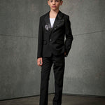 Dsquared2 Kids Pantaloni Neri con Logo per Bambini