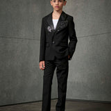 Dsquared2 Kids Pantaloni Neri con Logo per Bambini