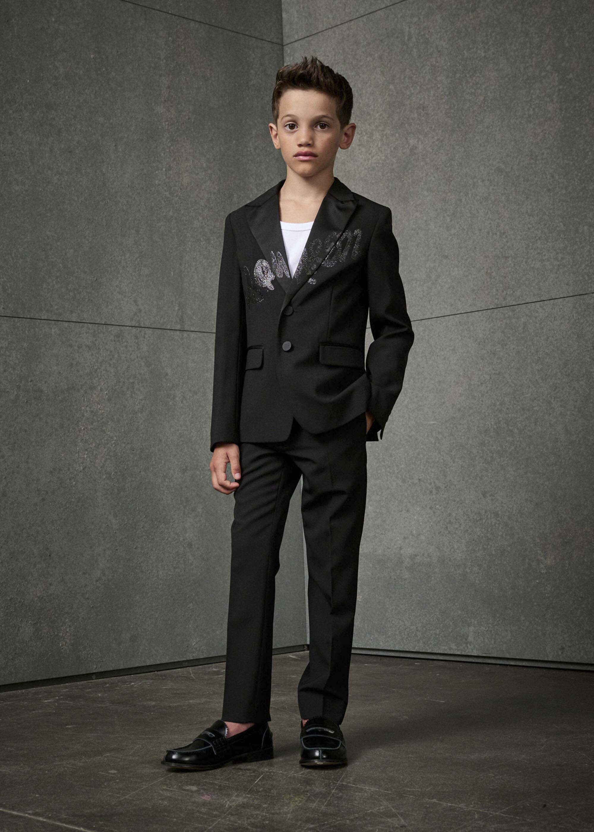 Dsquared2 Kids Pantaloni Neri con Logo per Bambini