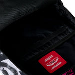 Sprayground Kids Zaino Think On It Nero e Rosa Fuxia con Stampa Shark Mouth e Logo Graffiti