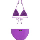 F**K Kids Costume Due Pezzi Viola per Bambine