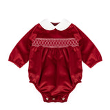 Deolinda Pagliaccetto Rosso con Motivo Frontale per Neonate