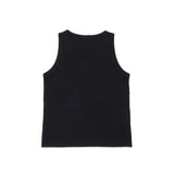 Diesel Kids Canotta Nera con Applicazioni Strass con Logo in Negativo per Bambini