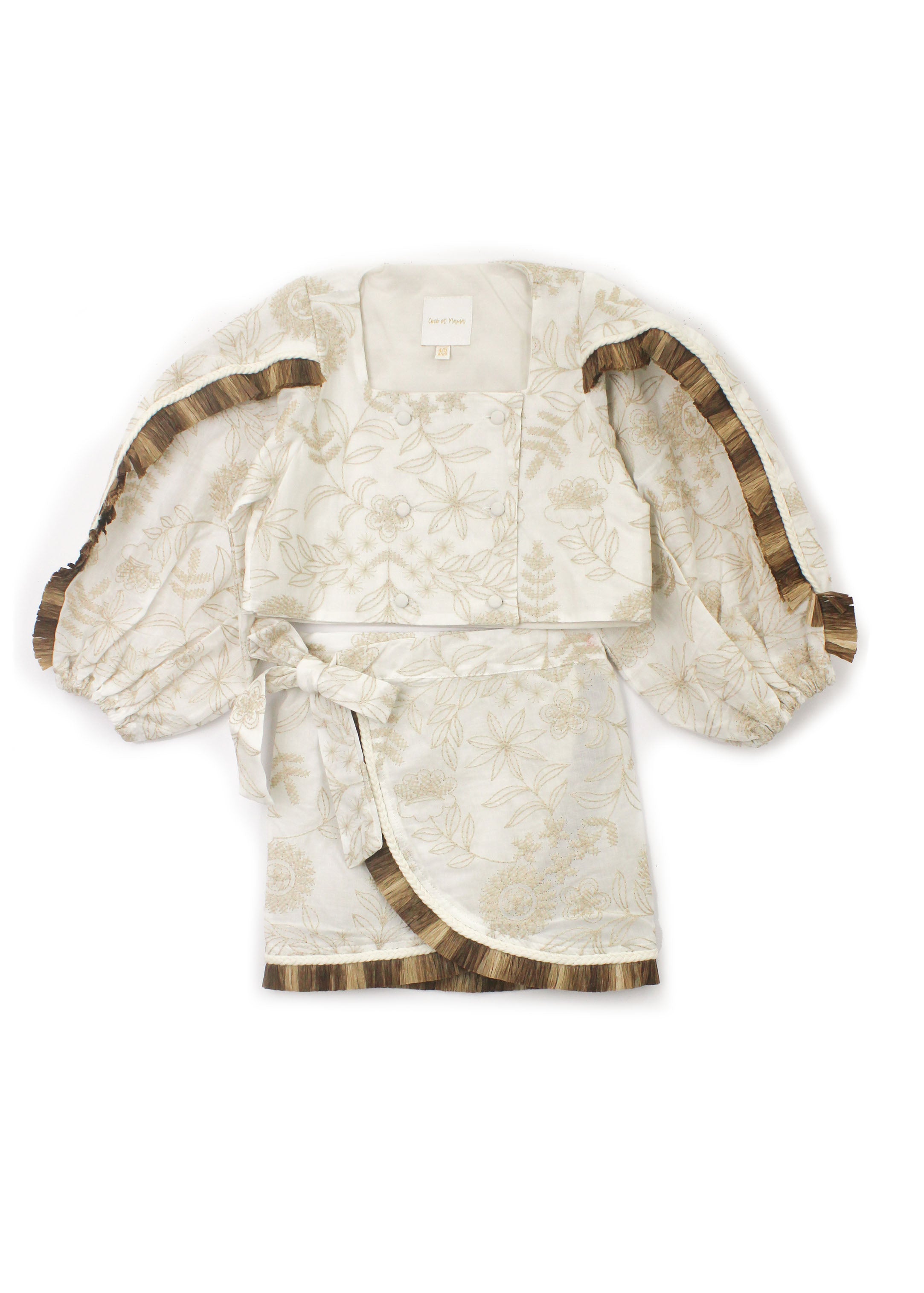 Cocò et Mamà Completo Selena Bianco/Beige per Bambine