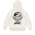 Art Super Money Kids Felpa con Cappuccio Bianco Fantasia Stelle e Strass per Bambini