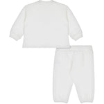 Moschino Kids Blusa Panna con Stampa con Leggings Panna per Neonate (retro)