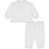 Moschino Kids Blusa Panna con Stampa con Leggings Panna per Neonate (retro)