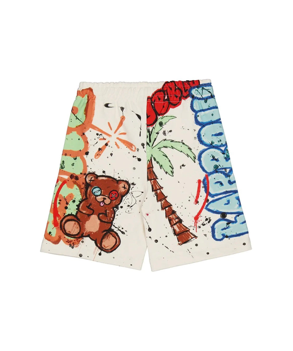 Barrow Kids Bermuda Crema con Stampa per Bambini