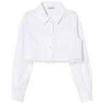 Pinko Kids Camicia Pristine con Dettagli in Pizzo per Bambine