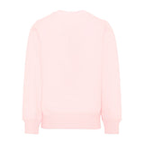 Moschino Kids Felpa Rosa Girocollo con Stampa Teddy Bear e Logo per Bambine