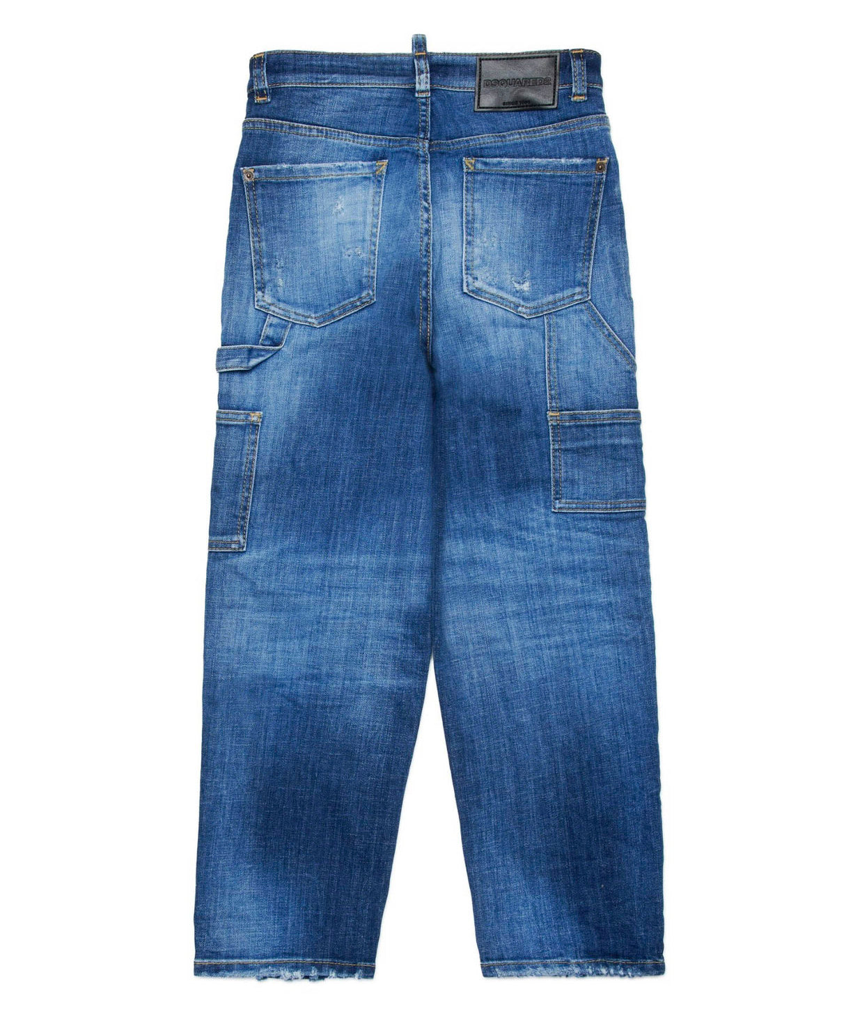 Dsquared2 Kids Jeans Denim Blu Carpenter per Bambini (retro)