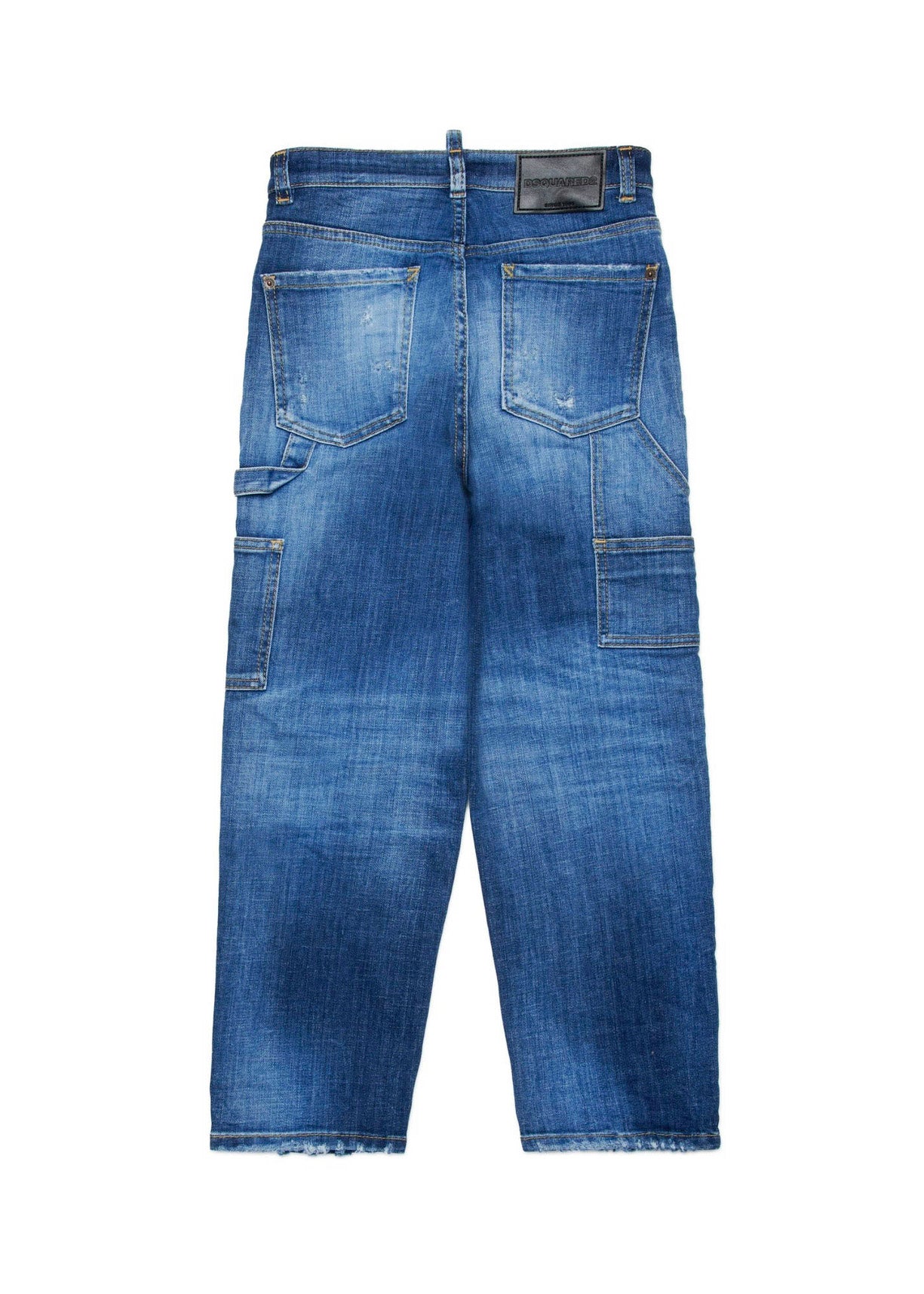 Dsquared2 Kids Jeans Denim Blu Carpenter per Bambini (retro)