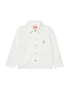 Diesel Kids Giacca in Denim Bianca per Bambini